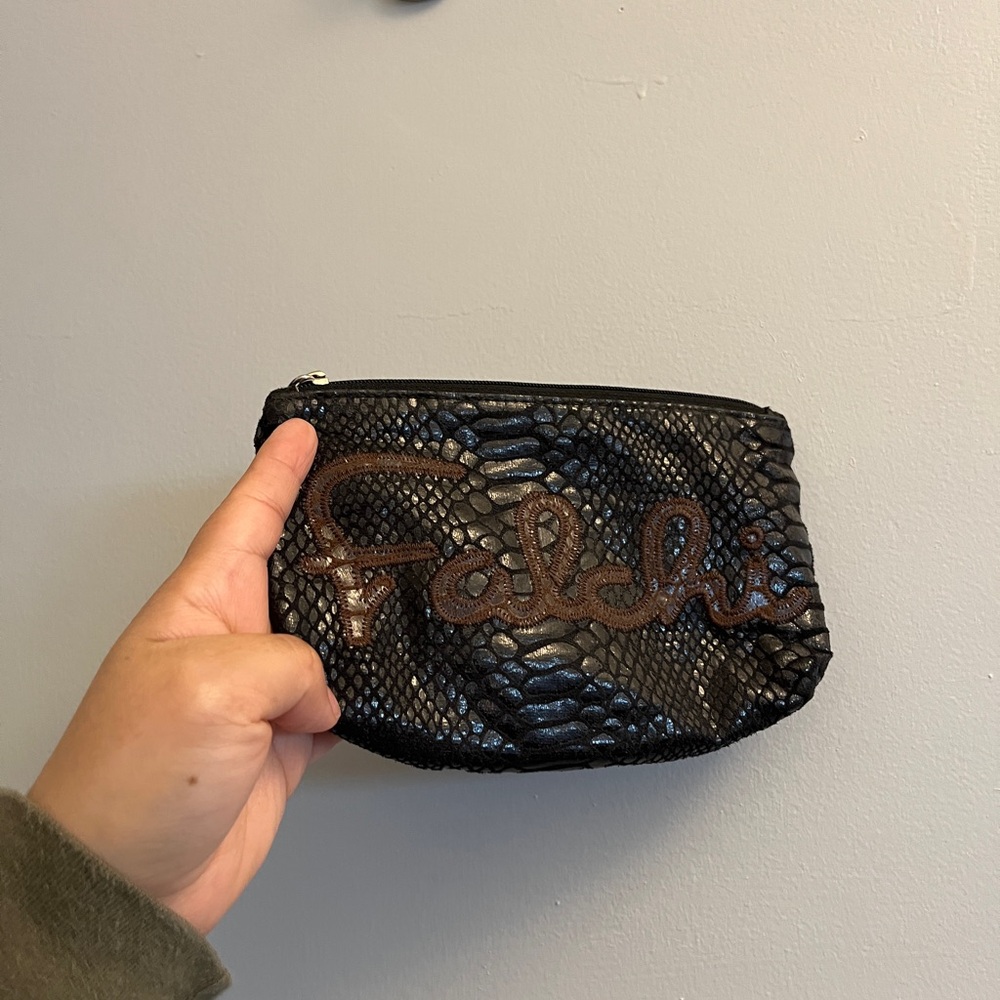Falchi Black Textured Women's Bag